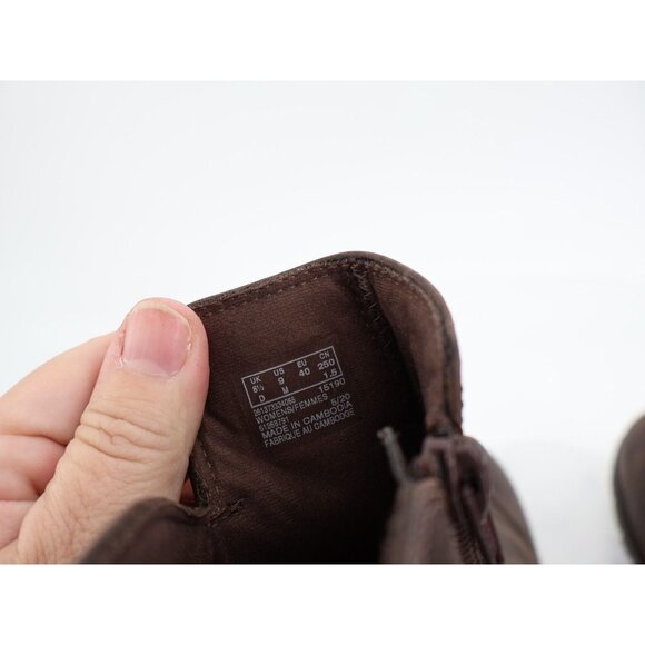 Clarks Women's Verona Trish Boot Size 9 Block Heel Bootie Brown Leather Comfy - Picture 11 of 12